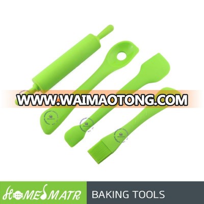 Silicone baking and pastry tools 4-piece baking silicone set/silicone spatula