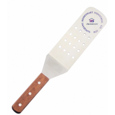 Practical wooden handle stainless steel pizza spatula