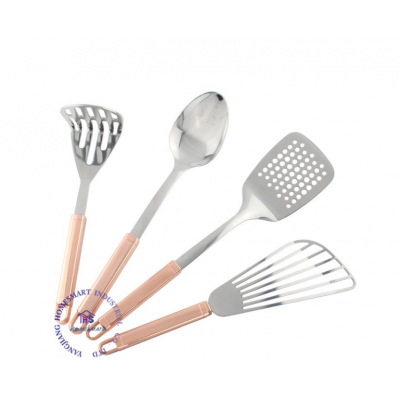 4pcs copper plated stainless steel hot kitchen utensils