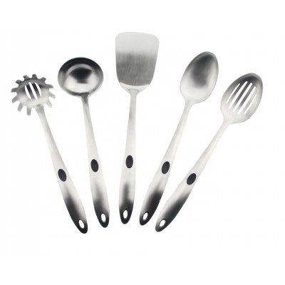 5pcs Stainless Steel Kitchen Utensils  Cooking Tools  slotted spoon turner ladle pasta rake