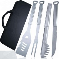 4pcs high quality portable bag bbq accessories barbecue tool set